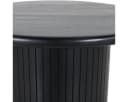 CASA DOMA Couchtisch Tarifa rund Schwarz Mangoholz massiv Bild 5