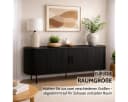 Liadomo Sideboard Uriel mit Lamellenfronten und Schiebetüren Bild 5