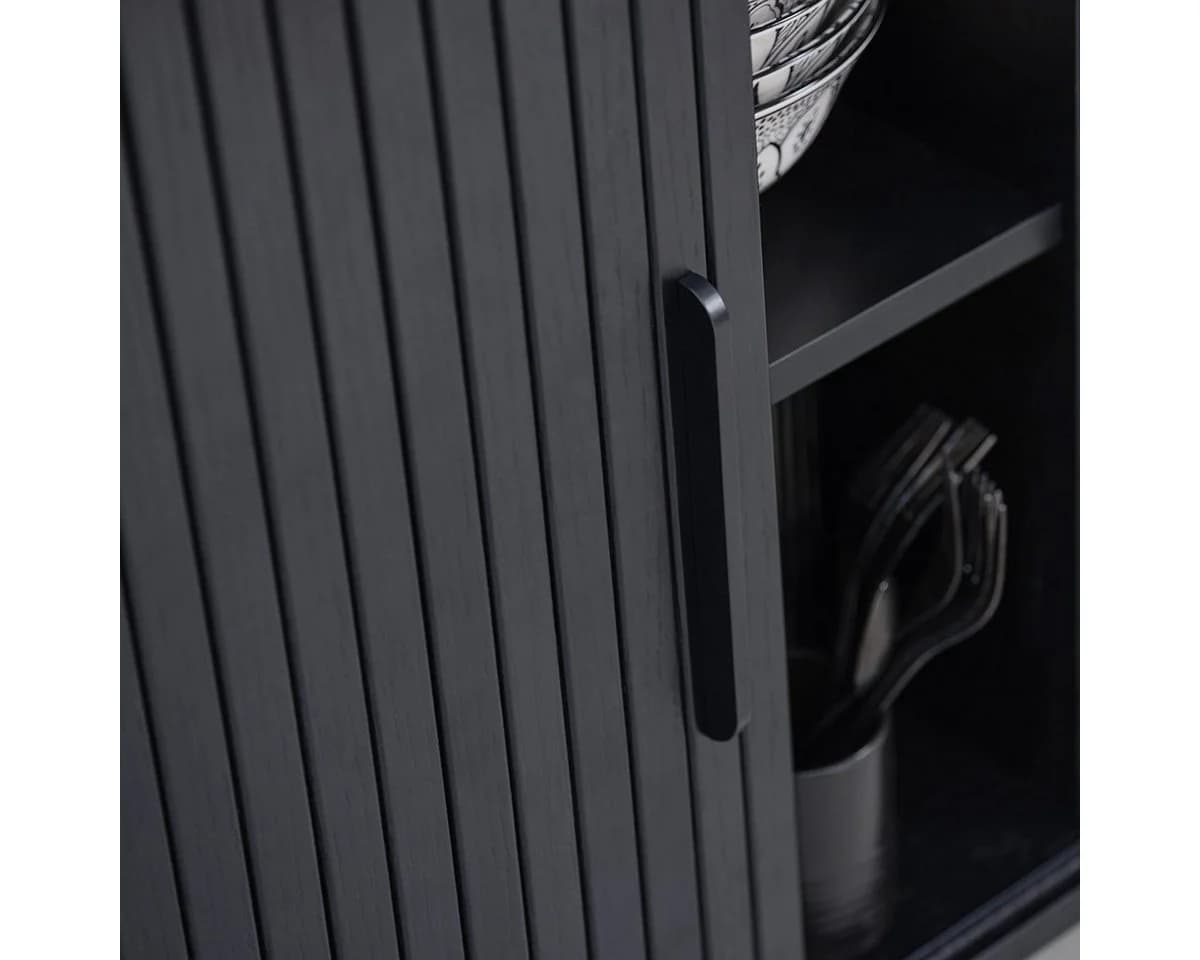 Liadomo Highboard Uriel Lamellenoptik Echtholzfurnier