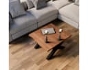 Liadomo Couchtisch Boston Akazie Massivholz Metallgestell Bild 3