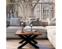 Liadomo Couchtisch Boston Akazie Massivholz Metallgestell Bild 5