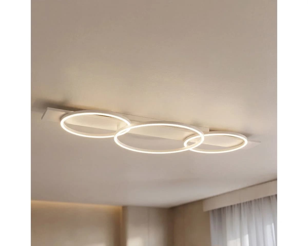 Liadomo LED Pendelleuchte Sintra 3-flammig Weiß Aluminium - Bild 2