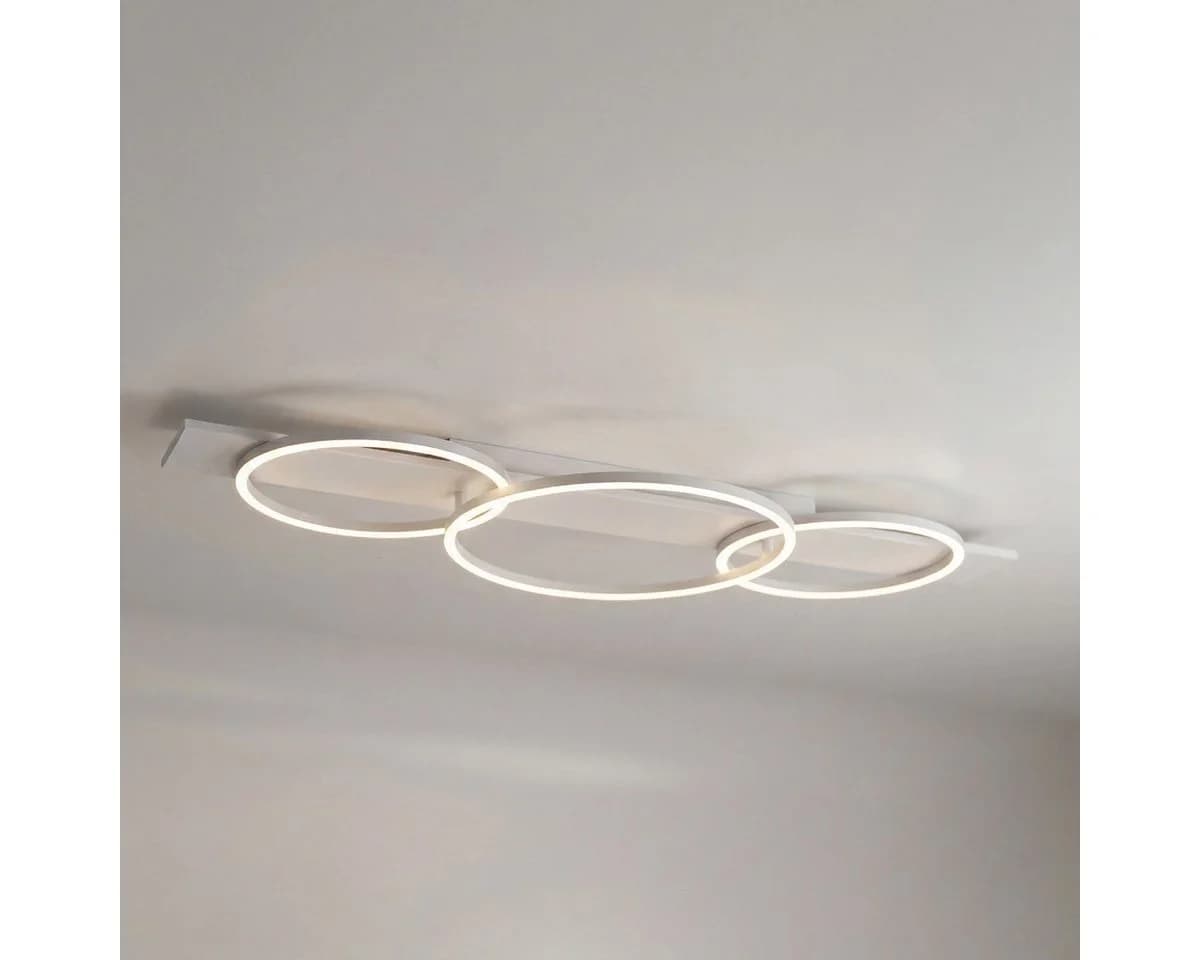 Liadomo LED Pendelleuchte Sintra 3-flammig Weiß Aluminium - Bild 3