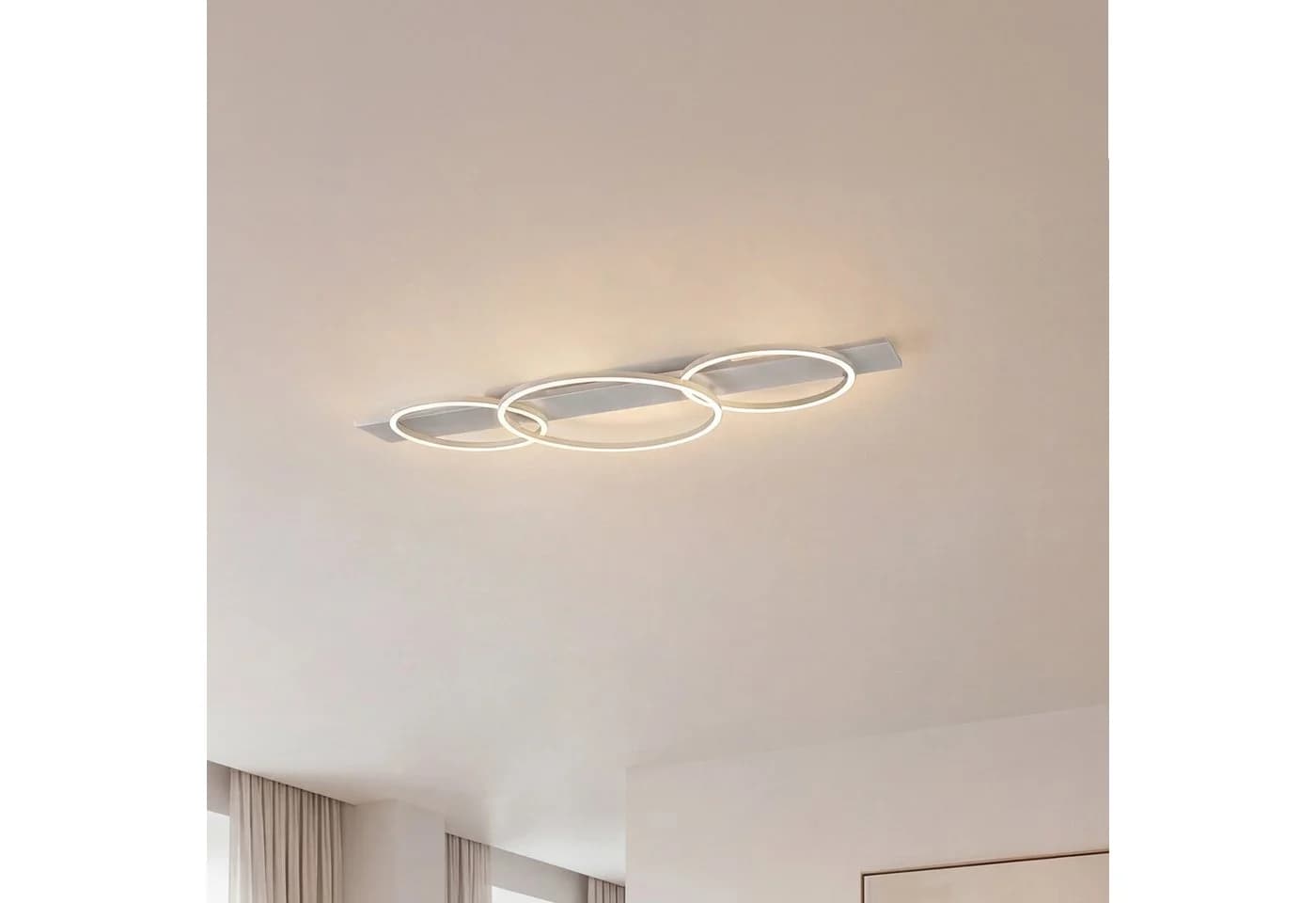 Liadomo LED Pendelleuchte Sintra 3-flammig Weiß Aluminium - Bild 4