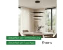 CASA DOMA LED Pendelleuchte Evora Schwarz/Weiß Dimmbar Smarte Hängelampe Bild 1
