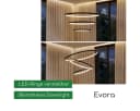 CASA DOMA LED Pendelleuchte Evora Schwarz/Weiß Dimmbar Smarte Hängelampe Bild 3