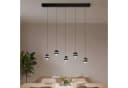 CASA DOMA LED Pendelleuchte Tavira 5-flammig Schwarz dimmbar Bild 2