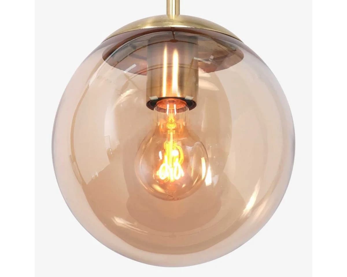 Liadomo Pendelleuchte Poliqua 1-flammig Glas Amber - Bild 4