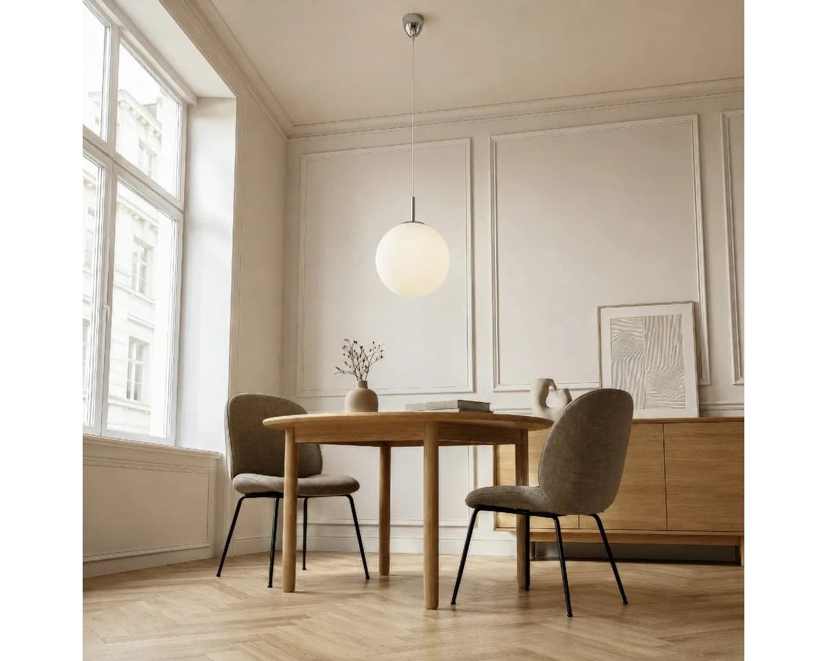 Liadomo Pendelleuchte Kyra rund mattiertes Opalglas E27 - Bild 4