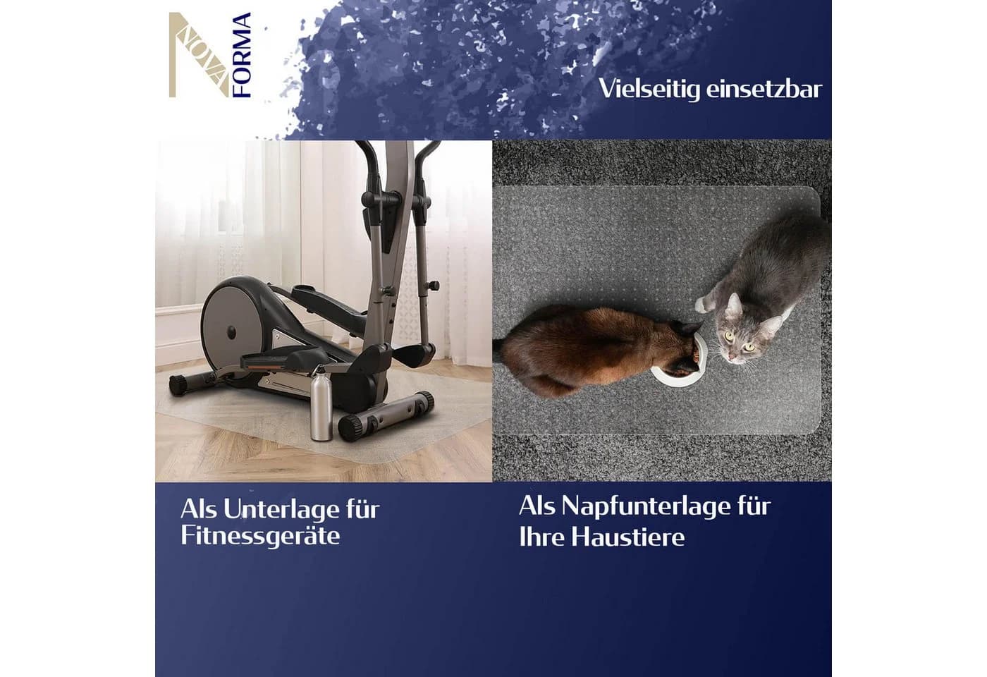 Nova Forma Bodenschutzmatte DURA, transparente Stuhlmatte für Hartböden - Bild 5
