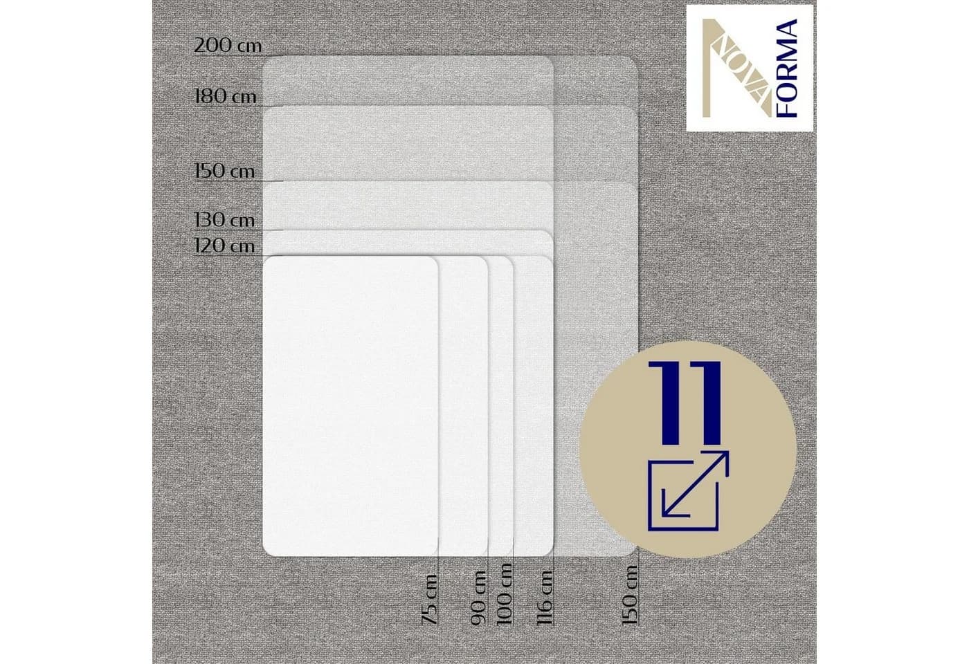 Nova Forma Bodenschutzmatte ECO-MAT Transparent PET für Teppichböden - Bild 5