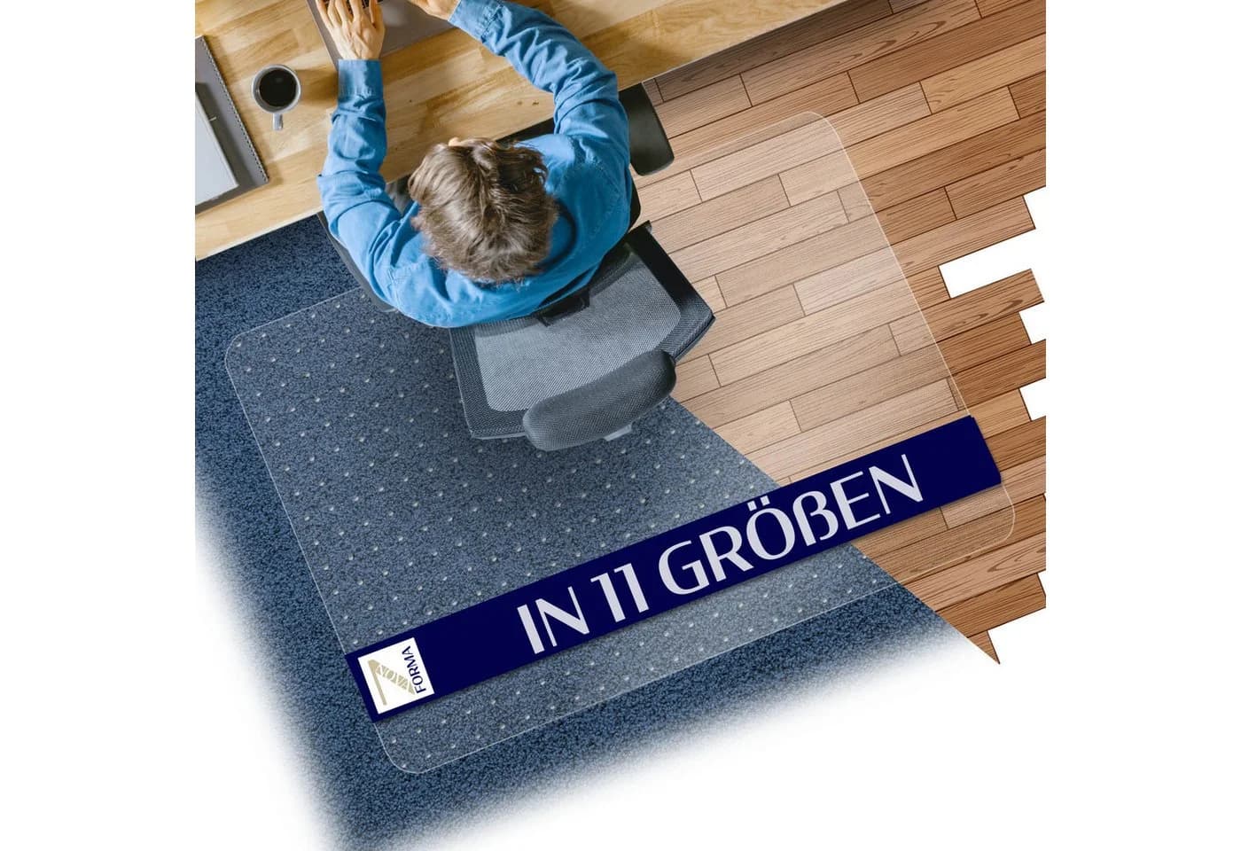 Nova Forma Bodenschutzmatte PET Transparent für Teppichböden - Bild 2
