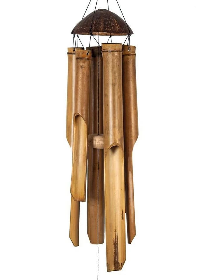 Hathi Hängedekoration Klangspiel Windspiel Bambus 50 cm - Bild 2