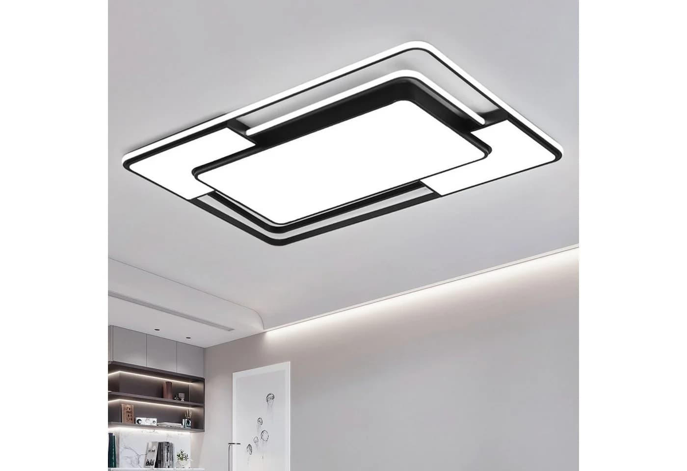 style home LED Deckenleuchte dimmbar mit Fernbedienung Schwarz - Bild 2
