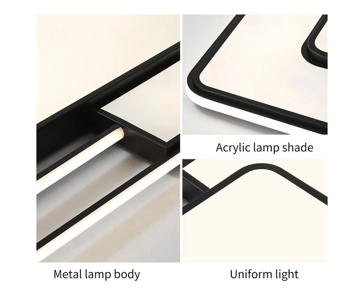style home LED Deckenleuchte dimmbar mit Fernbedienung Schwarz - Bild 4