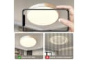 style home LED Deckenleuchte Runde Deckenlampe Holz Metall Dimmbar Bild 3