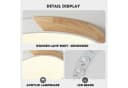 style home LED Deckenleuchte Runde Deckenlampe Holz Metall Dimmbar Bild 4