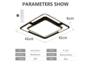 style home LED Deckenleuchte Dimmbar Schwarz Fernbedienung Bild 4