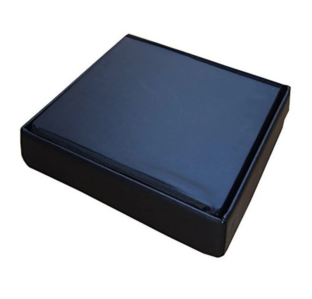 style home Faltbarer Sitzhocker mit Stauraum Schwarz Kunstleder - Bild 4