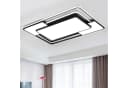 style home LED Deckenleuchte Rechteckig Dimmbar Schwarz Bild 2