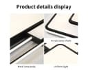 style home LED Deckenleuchte Rechteckig Dimmbar Schwarz Bild 4
