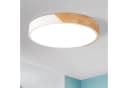 style home LED Deckenleuchte dimmbar 36W Holz Metall Acryl 40x40x4cm Bild 2