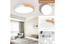 style home LED Deckenleuchte dimmbar 36W Holz Metall Acryl 40x40x4cm Bild 3