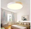 style home LED Deckenleuchte dimmbar 36W Holz Metall Acryl 40x40x4cm Bild 5