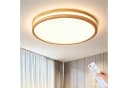 style home Deckenleuchte Holz LED dimmbar mit Fernbedienung 96W Bild 2