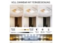 style home LED Deckenleuchte 93W dimmbar Metall Holz Bild 5