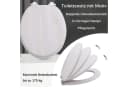 style home WC-Sitz Oval mit Softclose und Holzkern Weiss Bild 1