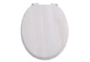 style home WC-Sitz Oval mit Softclose und Holzkern Weiss Bild 2