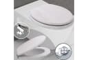 style home WC-Sitz Oval mit Softclose und Holzkern Weiss Bild 3