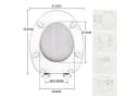style home WC-Sitz Oval mit Softclose und Holzkern Weiss Bild 4