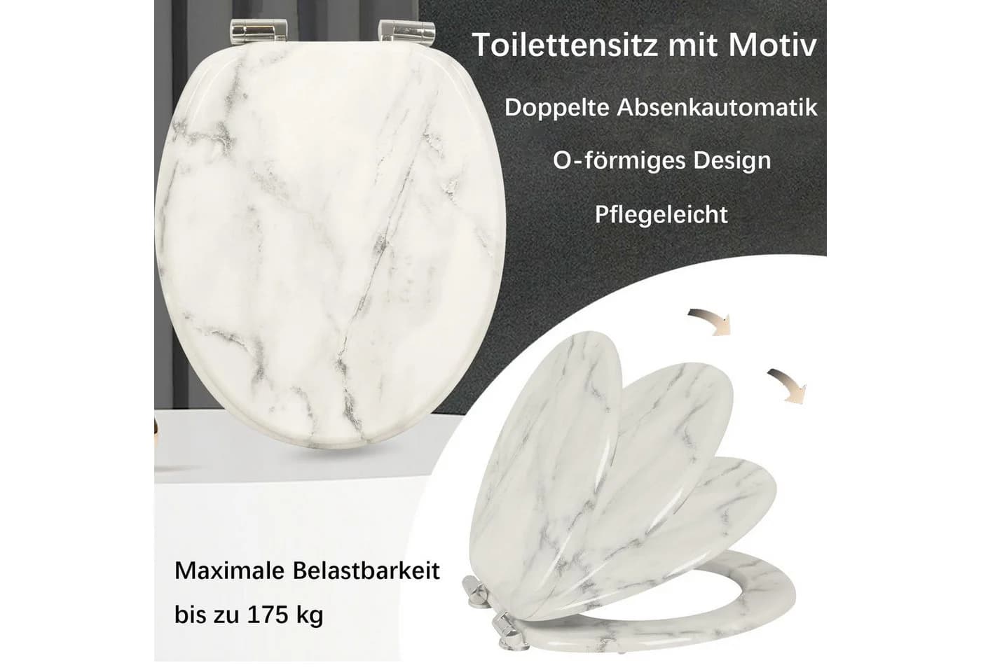 style home WC-Sitz Oval mit Softclose und Holzkern