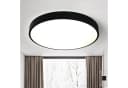 style home Deckenleuchte LED Flach Rund 24W Warmweiß Schwarz Bild 2