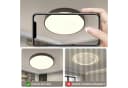 style home Deckenleuchte LED Flach Rund 24W Warmweiß Schwarz Bild 3