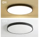 style home Deckenleuchte LED Flach Rund 24W Warmweiß Schwarz Bild 5