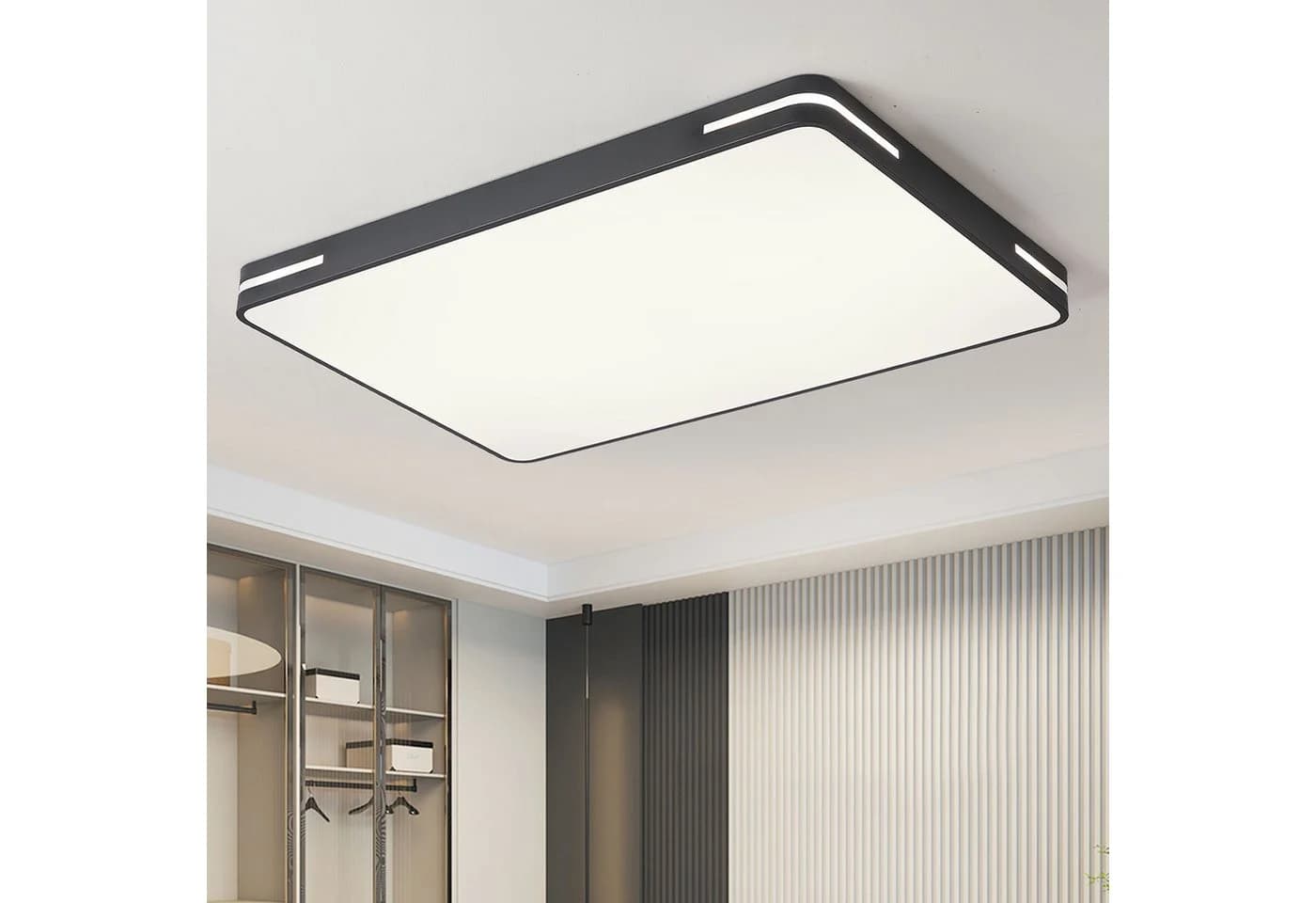 style home LED Deckenleuchte Schwarz Dimmbar Fernbedienung - Bild 2