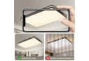 style home LED Deckenleuchte Schwarz Dimmbar Fernbedienung Bild 3