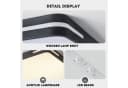 style home LED Deckenleuchte Schwarz Dimmbar Fernbedienung Bild 4