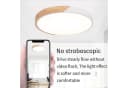 style home Deckenleuchte Runde LED Deckenlampe dimmbar mit Fernbedienung, Warmweiß bis Kaltweiß, 3000K-6000K, 36W Holz Lampe für Wohnzimmer Büro Schlafzimmer Bild 3