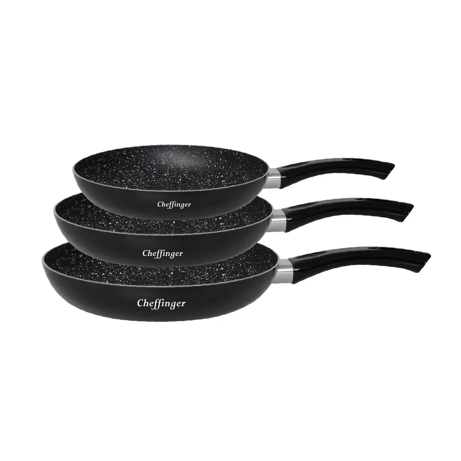 Netto-Online 3er-Set Bratpfannen 20-24-28cm Antihaft-Marmorbeschichtung
