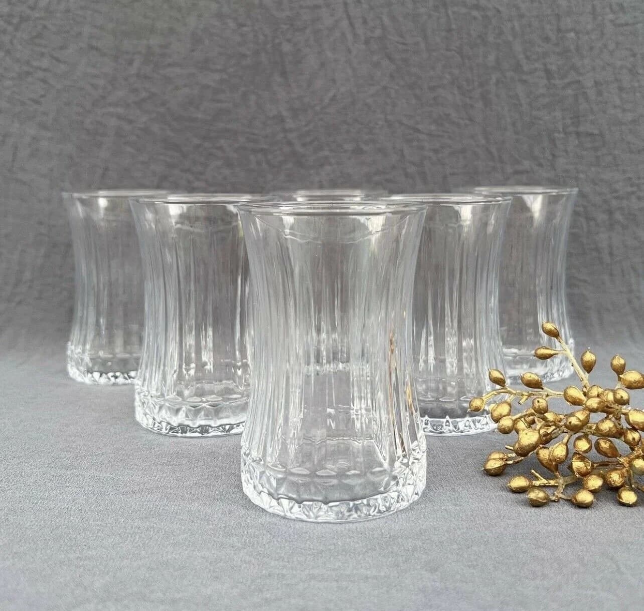 Pasabahce Elysia 6er-Set Türkische Teegläser Glas Transparent