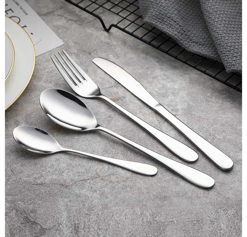 Cheffinger Besteck-Set 24-tlg. für 6 Personen 18/10 Edelstahl Silber - Bild 3