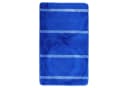 Almina Badematte 3-Teilig Set Blau Streifenmuster Rutschfest Bild 3
