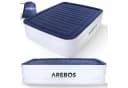 AREBOS Luftbett mit elektrischer Pumpe Blau/Weiß Bild 2