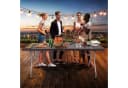 Arebos Klapptisch Schwarz Rattan-Optik Klappbar 150 kg Tragkraft Bild 1