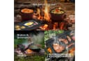 AREBOS Dutch Oven BBQ Set 5-tlg. aus Gusseisen mit Holzkiste Bild 5