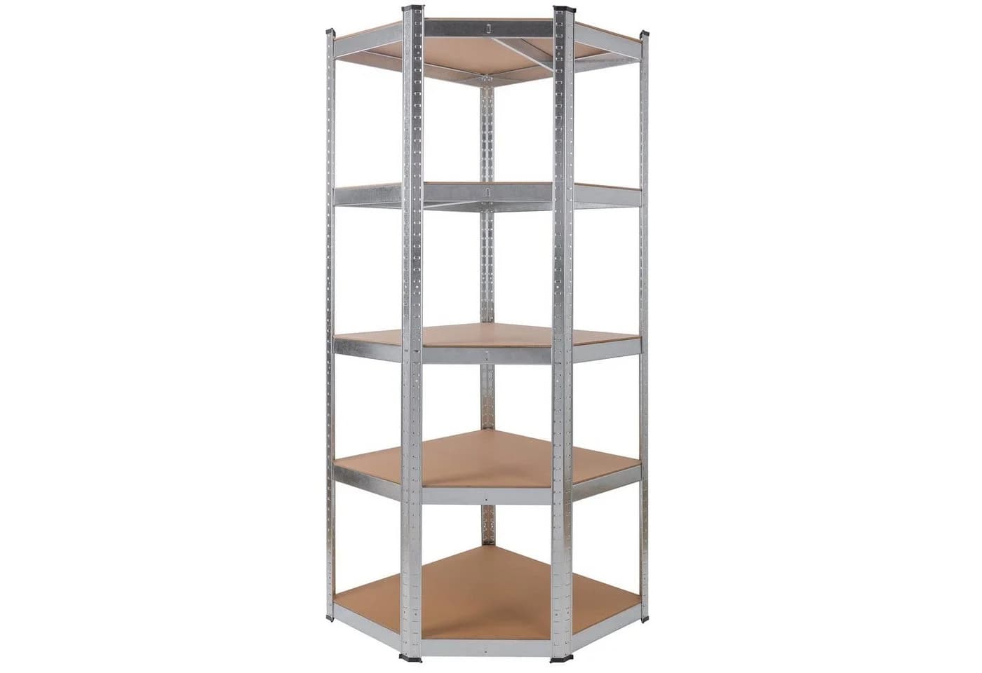 AREBOS Eckregal Schwerlast 180x70x70 cm silber - Bild 2